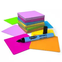 Show-me Magnet-Notes 75x75mm Assorted Colours PK60 - MNT757560A