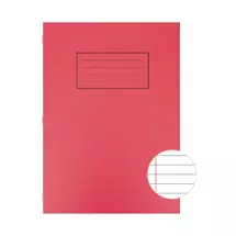 Silvine A4 Exercise Book Ruled Red 80 Pages (Pack 10) - EX107