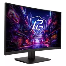 Asrock 27" Phantom Gaming QHD Curved Gaming Monitor (PG27QRT1B), 2560