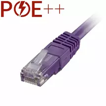 Cablenet 0.5m Cat6 RJ45 Violet U/UTP PVC 24AWG Flush Moulded Booted