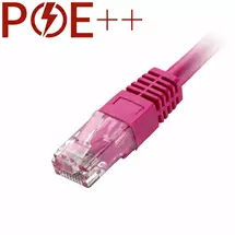 Cablenet 2m Cat6 RJ45 Pink U/UTP PVC 24AWG Flush Moulded Booted Patch