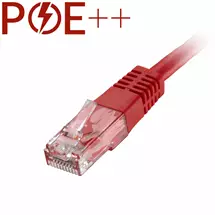 Cablenet 4m Cat6 RJ45 Red U/UTP PVC 24AWG Flush Moulded Booted Patch