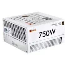 Vida 750W Heracles White ATX Gaming PSU, 80+ Bronze, 14cm UltraQuiet