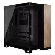 Steel, Tempered glass | Corsair CC-9011282-WW computer case Midi Tower Black, Walnut