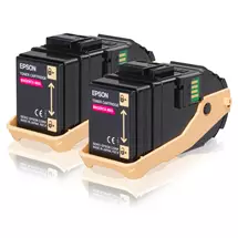 Epson Double Pack Toner Cartridge Magenta 7.5kx2 | In Stock