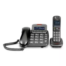 Emporia TH-21ABB Analog/DECT telephone Caller ID Black