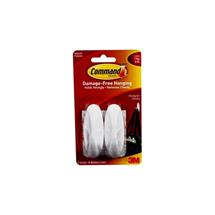 Adhesive Pads & Tack | 3M Command Medium Oval Hooks With Command Adhesive Strips White (Pack