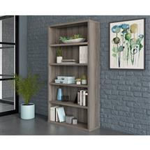 Affiliate 5 Shelf Bookcase W884 x D288 x H1676mm Hudson Elm Finish