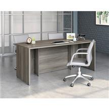 Affiliate Bow Front Office Desk 1800 x 900mm Hudson Elm Finish