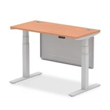 Air Modesty 1200 x 600mm Height Adjustable Office Desk With Cable