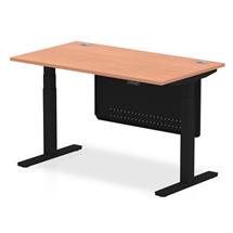 Air Modesty 1400 x 800mm Height Adjustable Office Desk With Cable