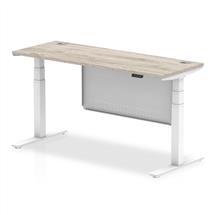 Air Modesty 1600 x 600mm Height Adjustable Office Desk With Cable