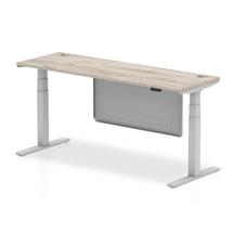 Air Modesty 1800 x 600mm Height Adjustable Office Desk With Cable