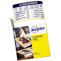 Avery Kitchen Accessories | Avery Allergen Food Labels 98x40mm (Pack 300) - ALL9840