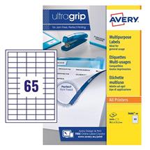 Avery Multipurpose Label 38x21.2mm 65 Per A4 Sheet White (Pack 2600