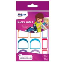 Avery Shoe Labels x8 Labels 15x30mm And x16 Labels 30x30mm White (Pack