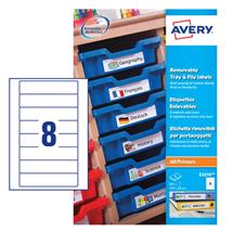 Avery UK Removable Tray & File Labels Removable labels 155 x 35 mm