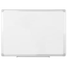 BiOffice EarthIt Non Magnetic Melamine Whiteboard Aluminium Frame