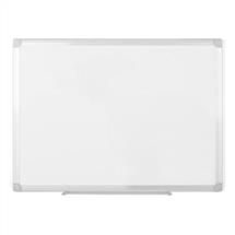 BiOffice EarthIt Non Magnetic Melamine Whiteboard Aluminium Frame