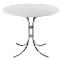 Teknik | Bistro Round Table White - 6455WH | In Stock | Quzo UK