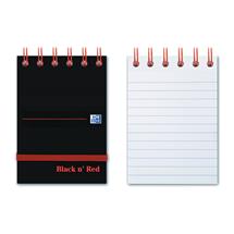 Black n Red A7 Wirebound Hard Cover Reporters Shorthand Notebook Ruled