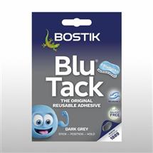 Bostik Blu Tack Original Reusable Adhesive Handy Pack 45g Dark Grey