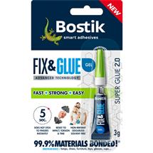 Bostik Fix and Glue Gel 3g (Pack 6) - 30614763 | Quzo UK