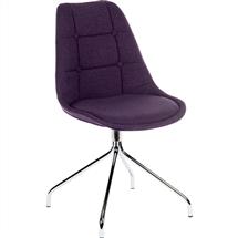 Breakout Upholstered Reception Chair Plum (Pack 2) - 6930PLUM