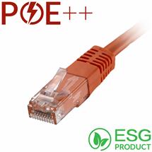 Cablenet 0.5m Cat6 RJ45 Orange U/UTP PVC 24AWG Flush Moulded Booted