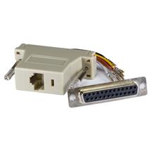 Cable Gender Changers | Cablenet RJ45-D25 Female Modular Adaptor Grey | In Stock