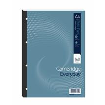 Cambridge Everyday Refill Pad A4 Card Cover Ruled With Margin 160