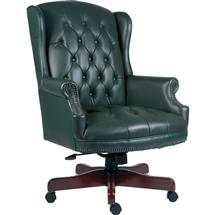 Chairman Antique Style Bonded Leather Faced Executive Office Chair