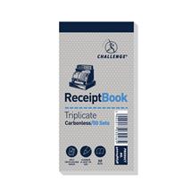 Challenge 140x70mm Triplicate Receipt Book Carbonless 150 Taped Cloth