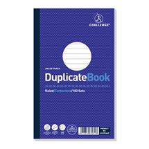 Challenge 210x130mm Duplicate Book Carbonless Ruled Taped Cloth