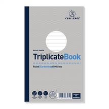 Challenge | Challenge 210x130mm Triplicate Book Carbonless Ruled 1100 Taped Cloth