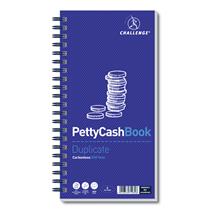 Challenge 280x141mm Duplicate Petty Cash Book Carbonless Wirebound 200