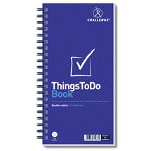 Challenge | Challenge 280x141mm Things To Do Today Book Wirebound 115 Pages