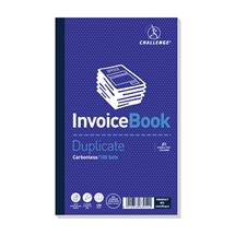 Challenge Duplicate Invoice Book 210x130mm Card Cover With VAT 100