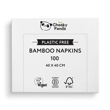 Cheeky Panda Sustainable Large Bamboo Napkins 100 Napkins Per Pack