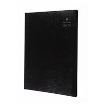 Collins Leadership Desk Diary A4 Week to View Appointments 2025 Black