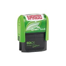 Colop Green Line P20 Self Inking Word Stamp SUPERSEDED 37x13mm Red Ink