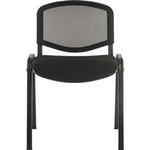 Teknik | Conference Mesh Back Stackable Chair Black - 1500MESH-BLK