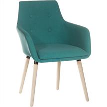 Contemporary 4 Legged Upholstered Reception Chair Jade (Pack 2)