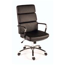 Deco | Deco Retro Style Faux Leather Executive Office Chair Black - 1097BLK