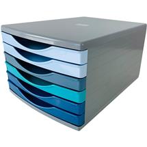 Deflecto Cool Breeze A4 Desktop Drawer Organiser 6 Drawers  6 x 30mm