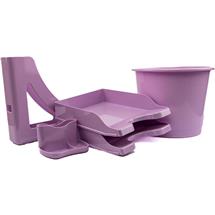 Top Brands | Deflecto Desk Accessory Starter Kit Lavender - CP175YTLAV