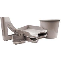 Top Brands | Deflecto Desk Accessory Starter Kit Warm Grey - CP175YTWGY