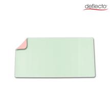 Deflecto PVC Desk Mat 80x40cm Dual Colour Pink/Green  - DM8040P/G