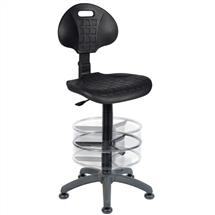 Labour Pro | Draughter Labour Pro Deluxe Polyurethane Drafter Chair Black