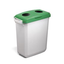 Durable DURABIN Plastic Waste Recycling Bin 60 Litre Rectangular Grey